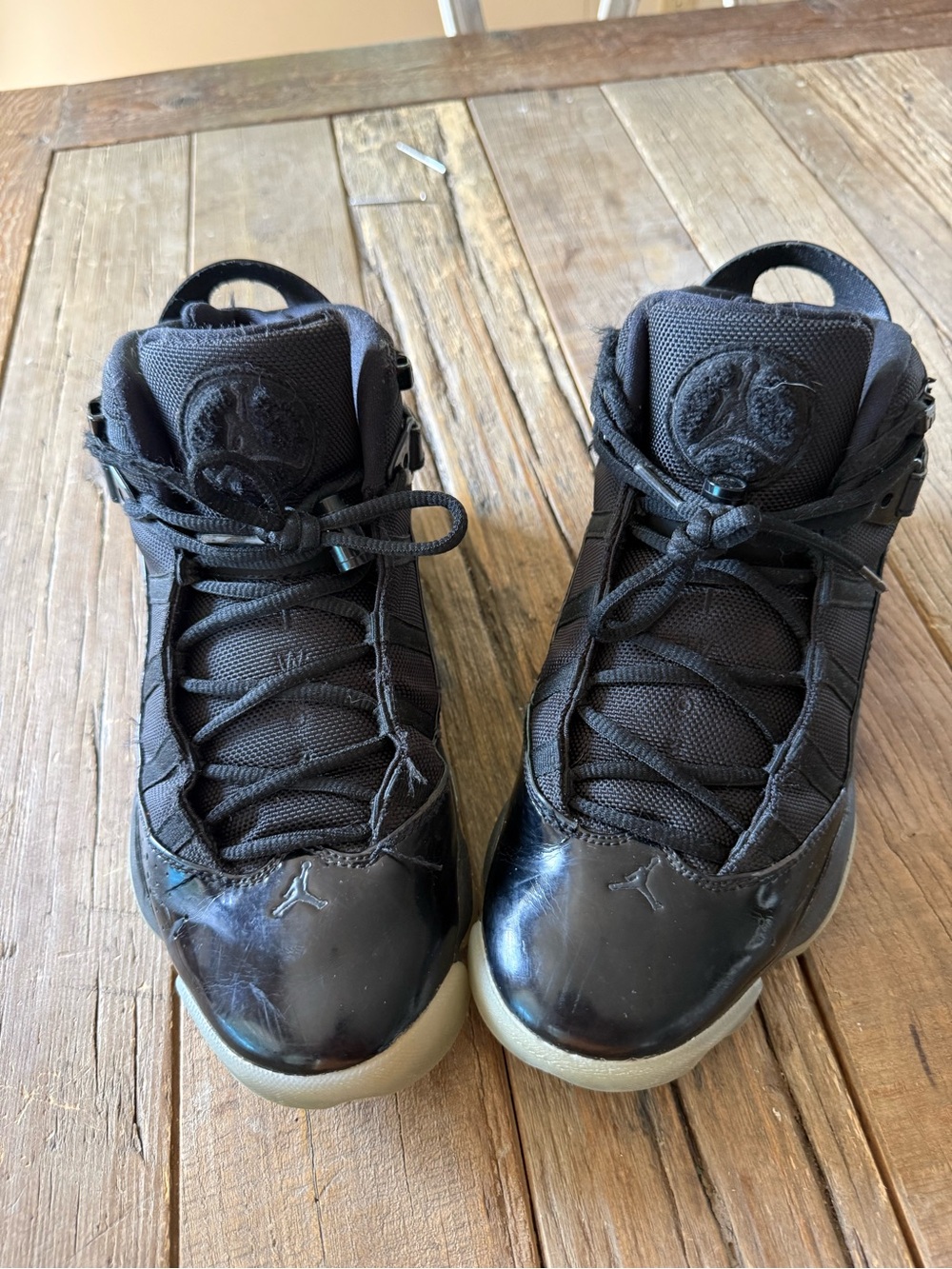 Jordan Men's Black Trainers Athletic Sneakers with Light Sole